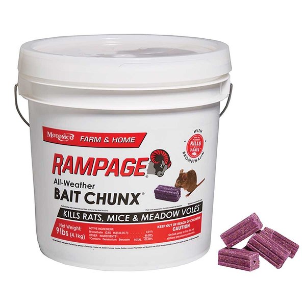 Motomco RAMPAGE Bait Chunx Rat and Mice Bait 22249
